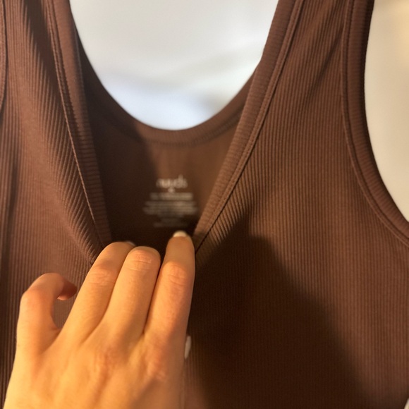 nuuds chocolate ribbed bodysuit - Picture 3 of 4